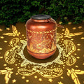 Eagle Solar Lanterns Outdoor Waterproof Eagle Birthday Gifts for Women Mom Grandma Hanging Metal Solar Lights Garden Ornament Outside for Yard, Patio Decor