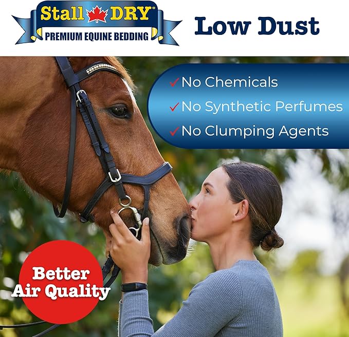 Progressive Planet Stall Dry Premium Equine Bedding Pellets, 35lbs - 100% Natural Kiln-Dried Pine Pellets, Superior Absorption & Odor Control - Eco-Friendly, Biodegradable & Chemical-Free Bedding