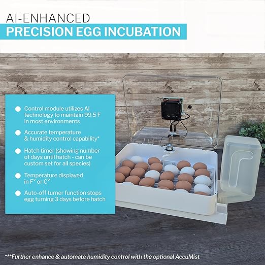 Incubator Warehouse IncuView 3 Pro All-in-One Automatic Egg Incubator with AquaTank - Chick Incubator with Automatic Egg Turner for Hatching Chicken - Goose, Duck, Turkey, Quail, Chicken Incubator