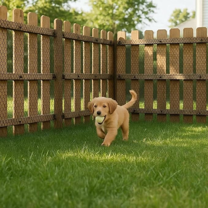 Plastic Chicken Wire Mesh Fencing, 15.7IN x 32.8FT Rigid Plastic Wire Mesh Fence Roll, Garden Balcony Fencing Barrier Netting for Farms, Poultry, Yards, Dog, Cat (0.4m x 10m)