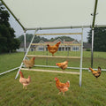 Chicken Roosting Ladder, Metal Chick Roosting Bars, Easy to Install and Clean,56" L x 40" W