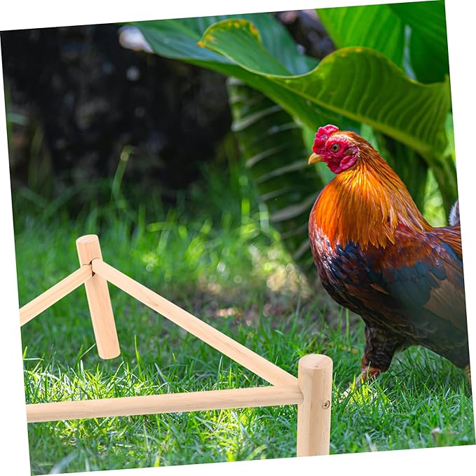 TOYANDONA Chicken Perch Stand Roosting Bar for Chickens and Birds Design Essential Coop Accessory for Secure Roosting and Foot Exercise