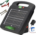 Solar Powered Electric Fence Charger 0.25 Joules Output (9-11KV) with Lithium Battery Energizer Containment & Protection of Livestock Horses Cattle Sheep Pets Easy Install
