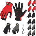 High Performance Work Gloves For Men(12 Pairs Pack), High Dexterity Touch Screen For Multipurpose,Excellent Grip (Extra Large)