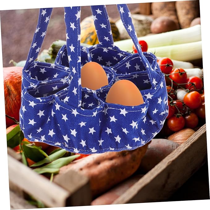 ABOOFAN 9bags Egg Gathering Basket Pockets Chicken Egg Collector for Fresh Quail Collecting Bag Bag for Farmhouse Decor