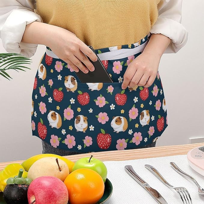Server Waitress Waist Apron Cooking Kitchen Restaurant Aprons for Women Men