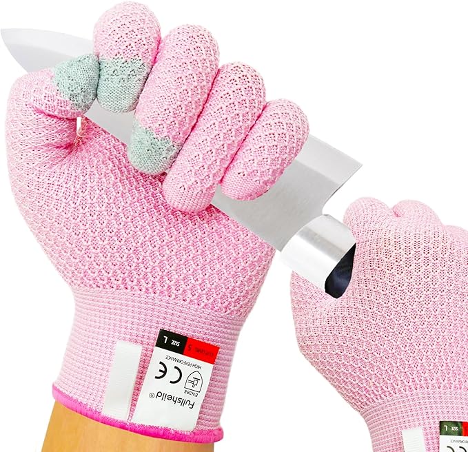 Fullsheild Cut Resistant Gloves Food Grade Level 5 Protection for Kitchen Anti Cut Gloves for Meat Cutting Woodworking
