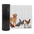 Chicken Wire 1/2 Inch 48in x 50ft Galvanized Welded Wire Mesh Roll, Chicken Wire Fence for Poultry Rabbit Snake Gopher Cage, Garden Plant Fencing & Animal Netting - Black
