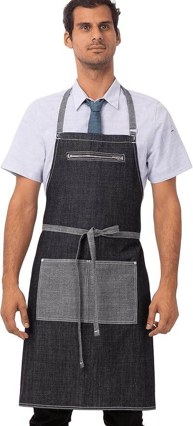 Chef Works Unisex Manhattan Bib Apron