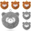 Breling 6 Pieces Raccoon Shape Dish Sponge Dual Sided Non Scratch Dish Washing Scrubbers, Reusable Household Cleaning Kitchen Tools for Dishwashing Washing Dishes Cookware