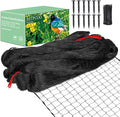 Bird Netting 50'x100' with 3/4" Mesh Hawk Net for Chicken Run,Poultry Netting Heavy Duty Nylon Aviary Net for Chicken Coop Roof Garden Nettings for Fruit Trees Plant