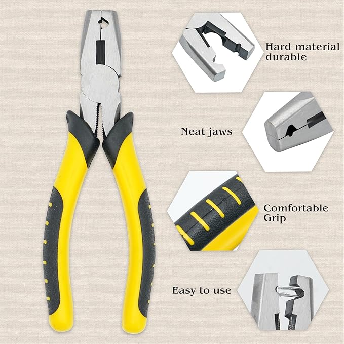 1500pcs Wire Cage Buckle Clips Heavy Duty with Fence Pliers Wire Cage Fasten Clips J Clips Snap Plier Tools for Chicken Rabbit Pigeon Pet Dog Bird Cat Quail Cage Building Supplies