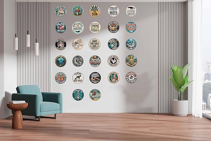 Group Therapy Session Metal Sign 8x8in Round Humorous Plaque for Office Wall Decor Psychology Gift