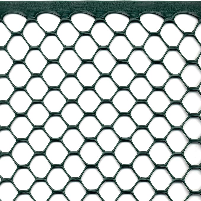 TENAX Poultry Fence - Green Plastic Poultry Fencing, Lightweight, Weather Resistant - 3-ft x 25-ft - Plastic