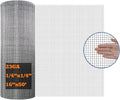 Galvanized After Welding Hardware Cloth 16 in x 50 ft - 1/4 x1/4 inch Mesh 23GA
