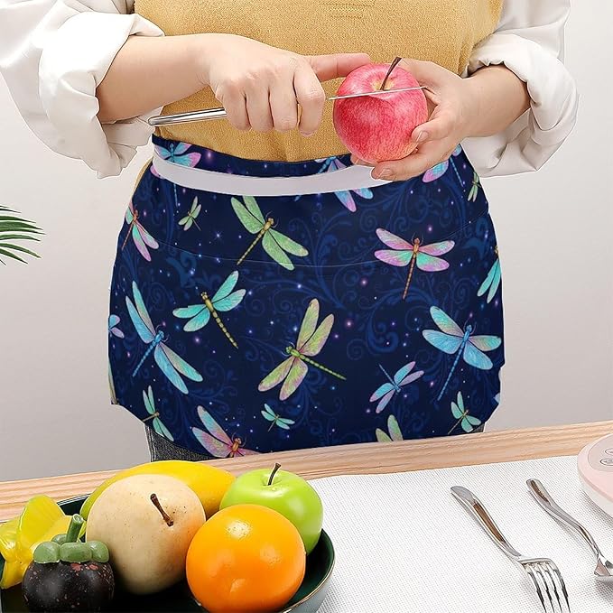 Server Waitress Waist Apron Cooking Kitchen Restaurant Aprons for Women Men