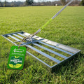 48x12 inch Lawn Leveling Rake,Heavy-Duty Stainless Steel Landscape Rake with an Adjustable 78'' Extra Long Handle Lawn Leveling Tool for Yard,Backyard,Garden,Golf,Farm,Pasture