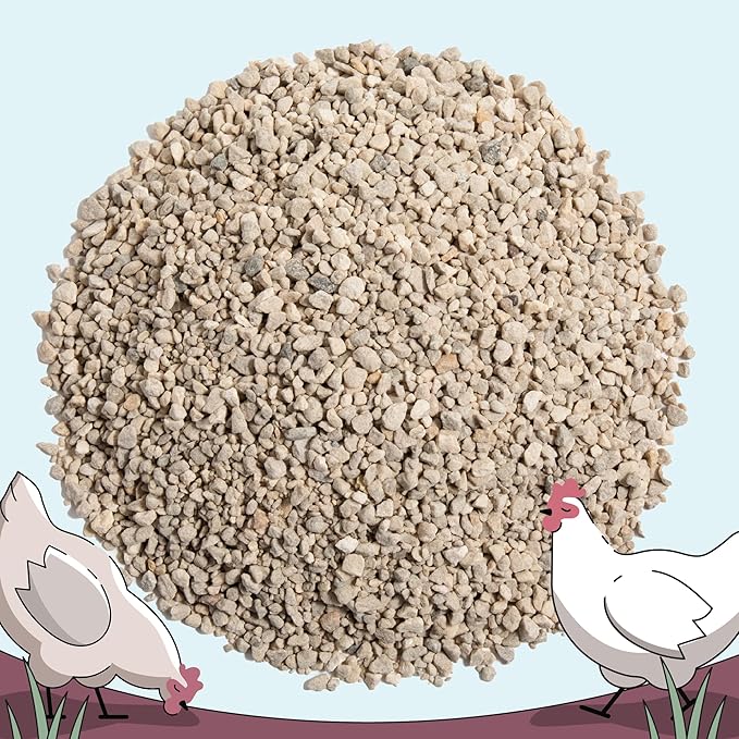 Mile Four Oyster Shell for Chickens (50 lbs) Calcium Supplement for Chickens, 100% Natural Limestone Calcium Carbonate, Strong Eggshell & Bone Boost