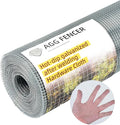 24inch x 100ft Hardware Cloth 1/4 inch Chicken Wire Fencing 23Ga, Hot Dipped Galvanized After Welding Garden Plant Supports Welded Metal Chicken Wire Fence Poultry Animal Netting Cage Screen