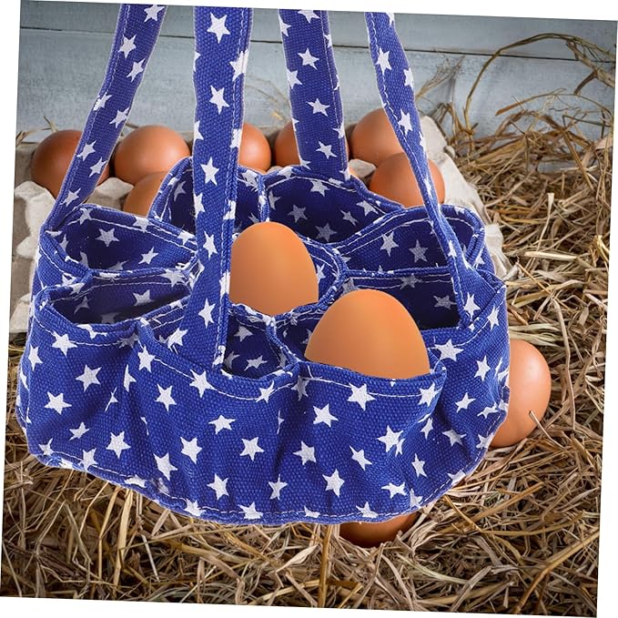 ABOOFAN 9bags Egg Gathering Basket Pockets Chicken Egg Collector for Fresh Quail Collecting Bag Bag for Farmhouse Decor