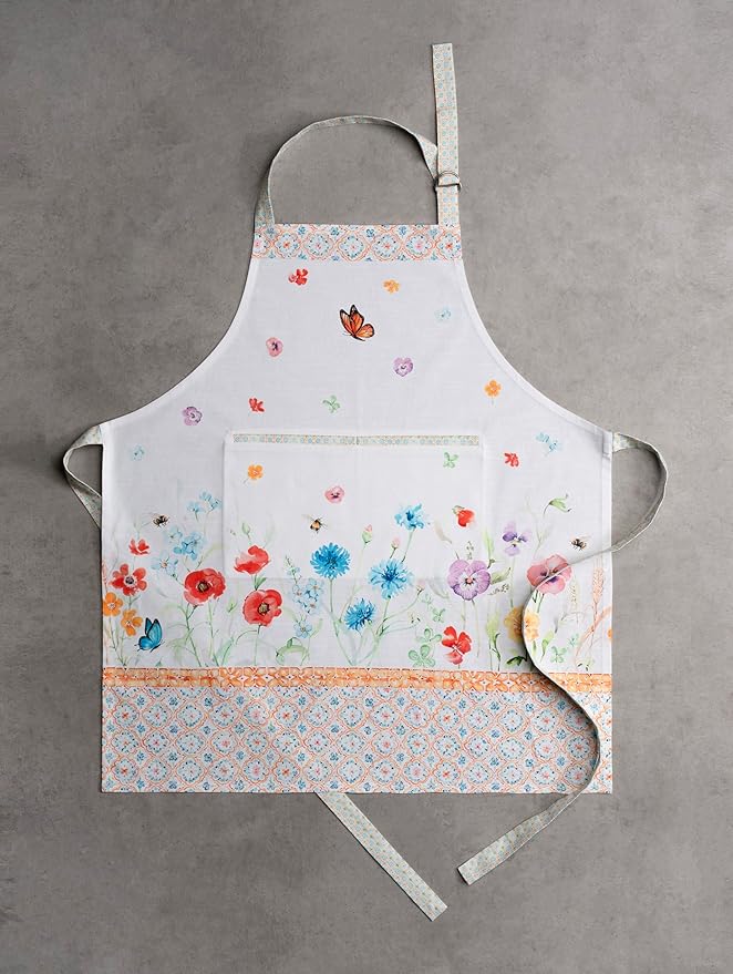 Maison d' Hermine 100% Cotton Apron for women with Pocket Kitchen Chef Apron for Men Cooking Easter Decorations