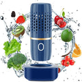 Cudinham Fruit and Vegetable Purifier Cleaner Washing Machine Capsule Shape Disinfection OH-ion Purification Technology for Cleaning Grains Rice Meat Seafood, Blue