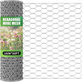 Chicken Wire 16in x 50ft, Chicken Wire Fencing for Floral Arrangements, Chicken Wire Mesh Hexagonal Galvanized Mesh Poultry Wire Netting for Crafting, Garden Protection, Fruits, Rabbit Fencing