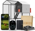 Smart Coop All-in-One Chicken Bundle Predator-Proof All-Weather Chicken Coop with Dual Smart Cameras, Automatic Door, Solar Kit, All-Weather Tarp for 4-6 Chickens