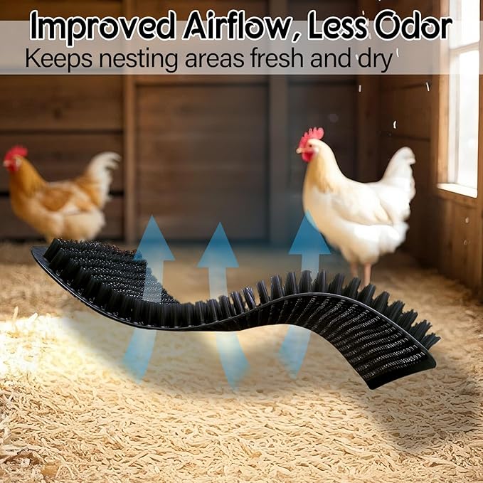 Washable Nesting Pads for Chicken Coop, Chicken Nesting Boxes for Laying Eggs, Laying Pads for Hens, Reusable Nest Mats, Black 4 Count