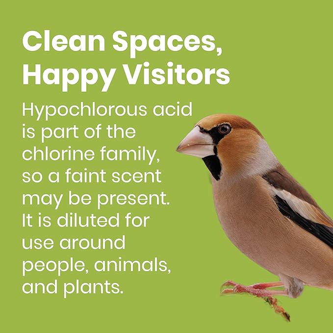 Good Salt Pet Bird Feeder & Birdhouse Cleaner, Natural Bird-Friendly Spray Formula, Made in the USA, 32 Ounce Bottle, 2-Pack