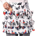 Canvas Egg Collecting Apron with 12 Deep Pockets - Hands-Free Egg Holder for Chicken, Duck, Goose Eggs - Farmhouse Kitchen Apron for Men and Women