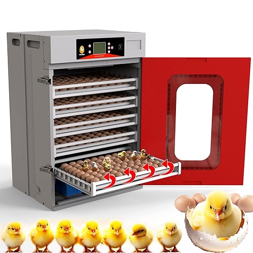 Smart Egg Incubator for Hatching Eggs - 400 Egg Capacity with Digital Temperature & Humidity Control - Ideal for Chicken, Duck, Goose & Quail Eggs