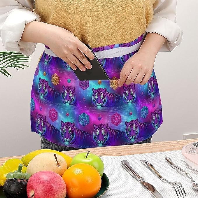 Server Waitress Waist Apron Cooking Kitchen Restaurant Aprons for Women Men