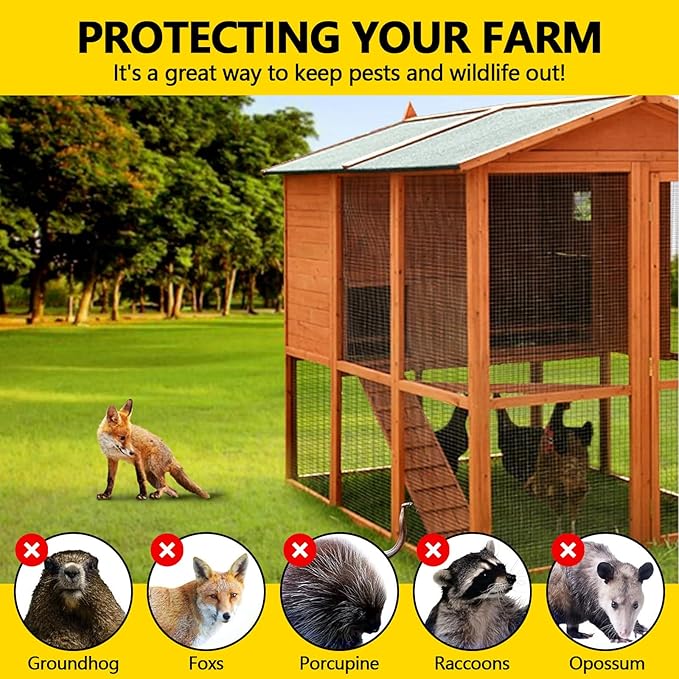 24" x 50' 1/4inch Hardware Cloth 21 Gauge, Black Galvanized Welded Wire Mesh Roll for Chicken Coop Fence, Poultry Netting, Garden Fence, Rabbit & Snake Cage, Heavy Duty Welding Fencing (24×50-21Gauge)