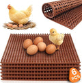 INNOLAND 6 Pack Chicken Nesting Pads, Reusable Nesting Pads for Chicken Coop, 12"x12" Plastic Laying Box Pads, Washable Nesting Box Pads for Chicken Coop Accessories