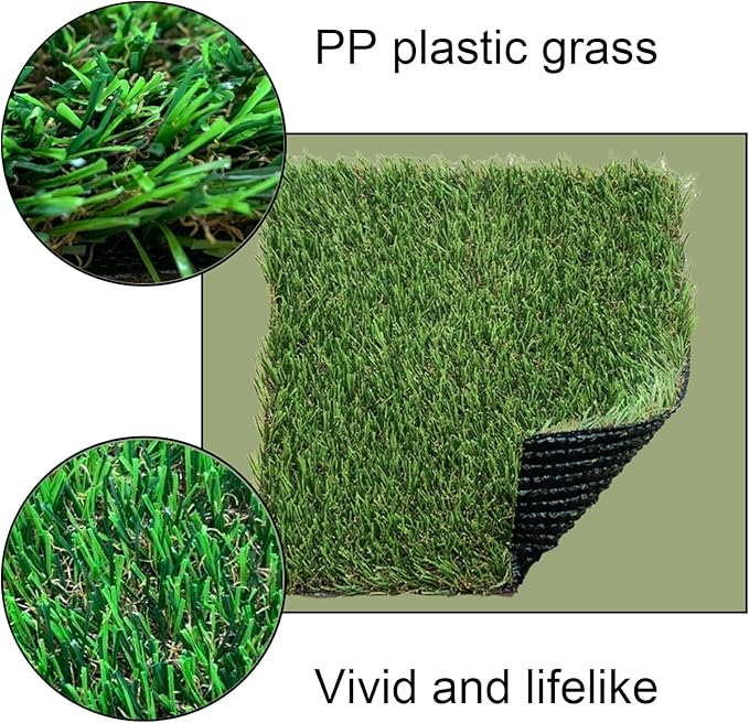Chickens Nesting Box Pads 6 Pcs Washable Fake Turf Mats Grass Carpet Reusable Hens Nest Boxes Pad Chicken Coop Bedding for Laying Eggs (12 x 12 x 0.78 Inches)