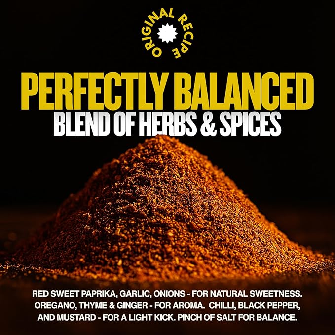 Angel's Wings BBQ Chicken Rub - 100% Natural Aromatic Wings Seasoning - Perfect Blend Of Spices For Amazing Chicken BBQ And Grill Dishes - Large Jar (210g)