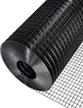 Hardware Cloth 1/2 inch 16 x 25 ft 19 Gauge - Black Vinyl Coated Wire Mesh Roll Chicken Wire Fencing Wire Fence Rolls