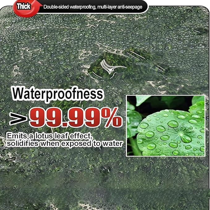 Clear Tarps 20x26FT Heavy Duty Waterproof, Outdoor Tarp with Grommets, Outdoor Garden Rainproof Covering for Chicken Coops, Patio, Porch and Outdoor Greenhouse Plant Cover