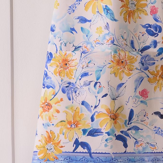 Maison d' Hermine 100% Cotton Apron for women with Pocket Kitchen Chef Apron for Men Cooking Easter Decorations