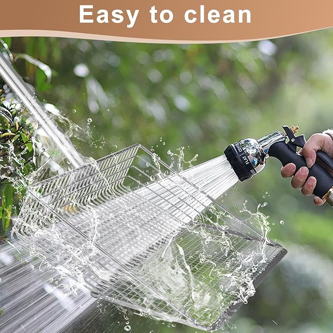 Chicken Poop Scooper,Coop Scoop Shelf, Detachable Tool (36 to 63 inches),Stainless Steel Coop Scoop, Poop Shovel for Chicken Coop Accessories,Chicken Coop Scoop,Chicken Coop Cleaning Tools.
