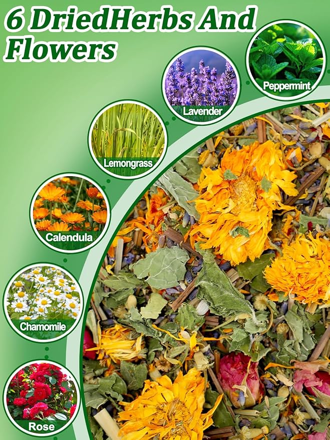 Chicken Nesting Herbs for Outdoor Indoor Chicken Coop - 14OZ Natural Egg-Laying Box Feed Herbs for Freshening Bedding Promote Egg Production