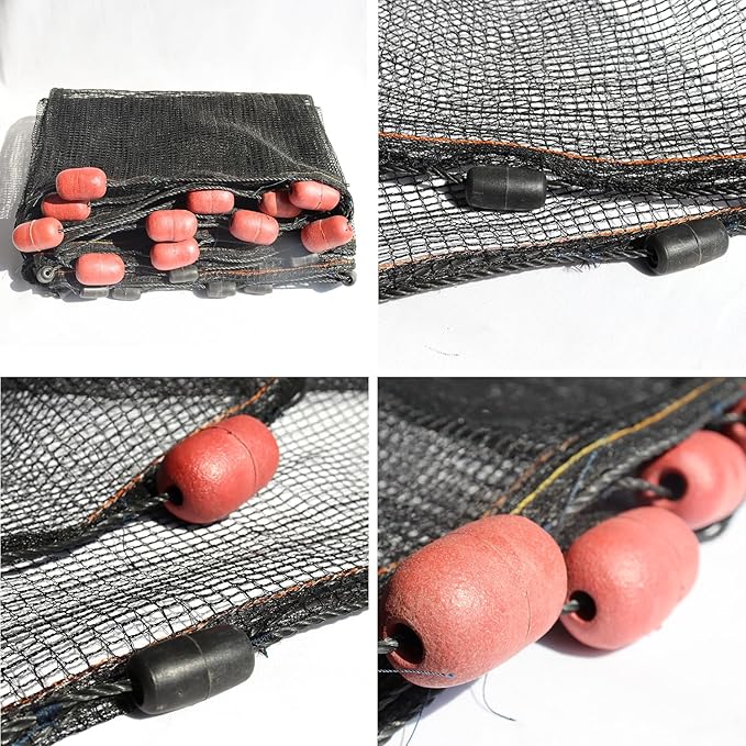 BasicGear Professional Seine Net | 5 to 50 ft | Ultra Strong | Maximizes Catch | Ideal for Both Commercial and Recreational Fishing