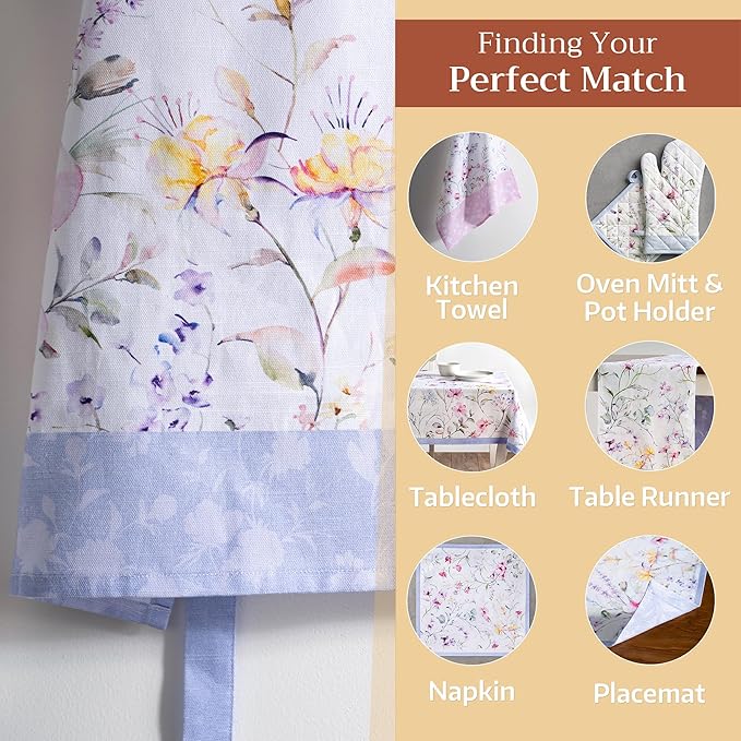 Maison d' Hermine 100% Cotton Apron for women with Pocket Kitchen Chef Apron for Men Cooking Easter Decorations