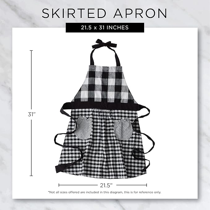 DII Home Sweet Farmhouse Kitchen Collection, Apron, French Blue