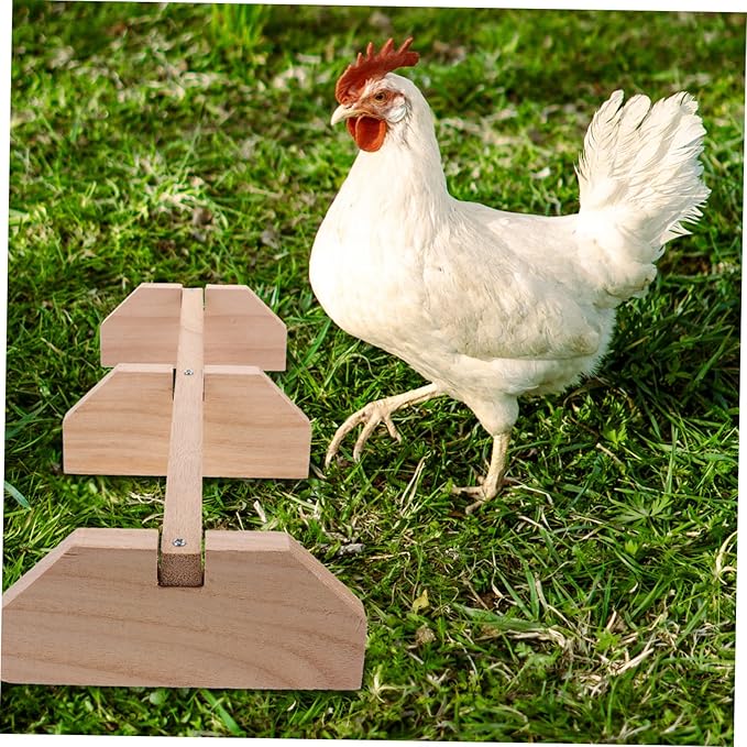 Milisten Wooden Chick Perch Stand for Chickens and Parrots Multi-Functional Roosting Bar for Coop Easy to Install for All Breeds and Ages
