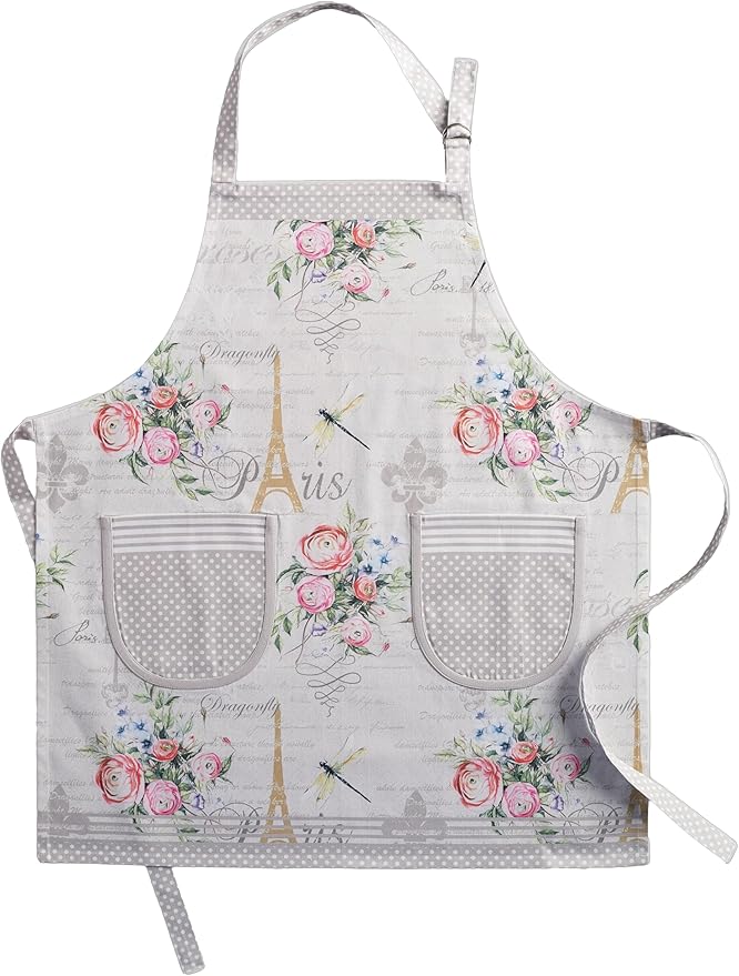 Maison d' Hermine 100% Cotton Apron for women with Pocket Kitchen Chef Apron for Men Cooking Easter Decorations