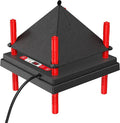 Chick Brooder Heating Plate with Anti Stand Cone, Adjustable Height Brooder Heater for Chicks, Downward Heat Distribution for Outdoor Barns & Coops (10" x 10" with Temp. Adjustments & Black)