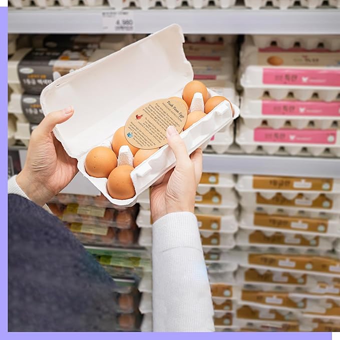 200 PCS Egg Handling Instruction Cards, Double-sided Printing Egg Carton Stamp Bulk Labels with Washed/Unwashed Fresh Eggs Care Accessories Card Label for Basket Farm Business Accessories (3.5 x 2.7”)
