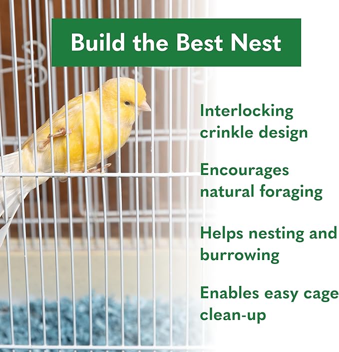 ECO BEDDING 99% Dust Free Paper Bedding for Small Pets and Birds, Blue, 1.5 lb (Expands to 30 L)